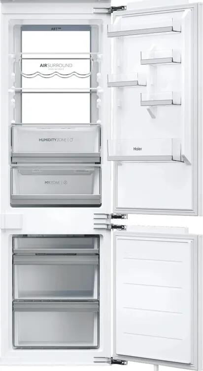 HAIER Встраиваемый холодильник HBCN5177CU1, No Frost, 249л, 177.2см, белый — изображение 2
