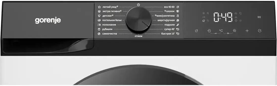 GORENJE Стиральная машина W2G2P84A32/C, с фронтальной загрузкой, 8кг, 1400об/мин, с паром, инверторн — изображение 2