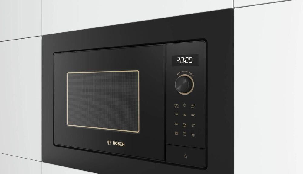 BOSCH Встраиваемая микроволновая печь BEL653MY3, 25л, 800Вт, черный