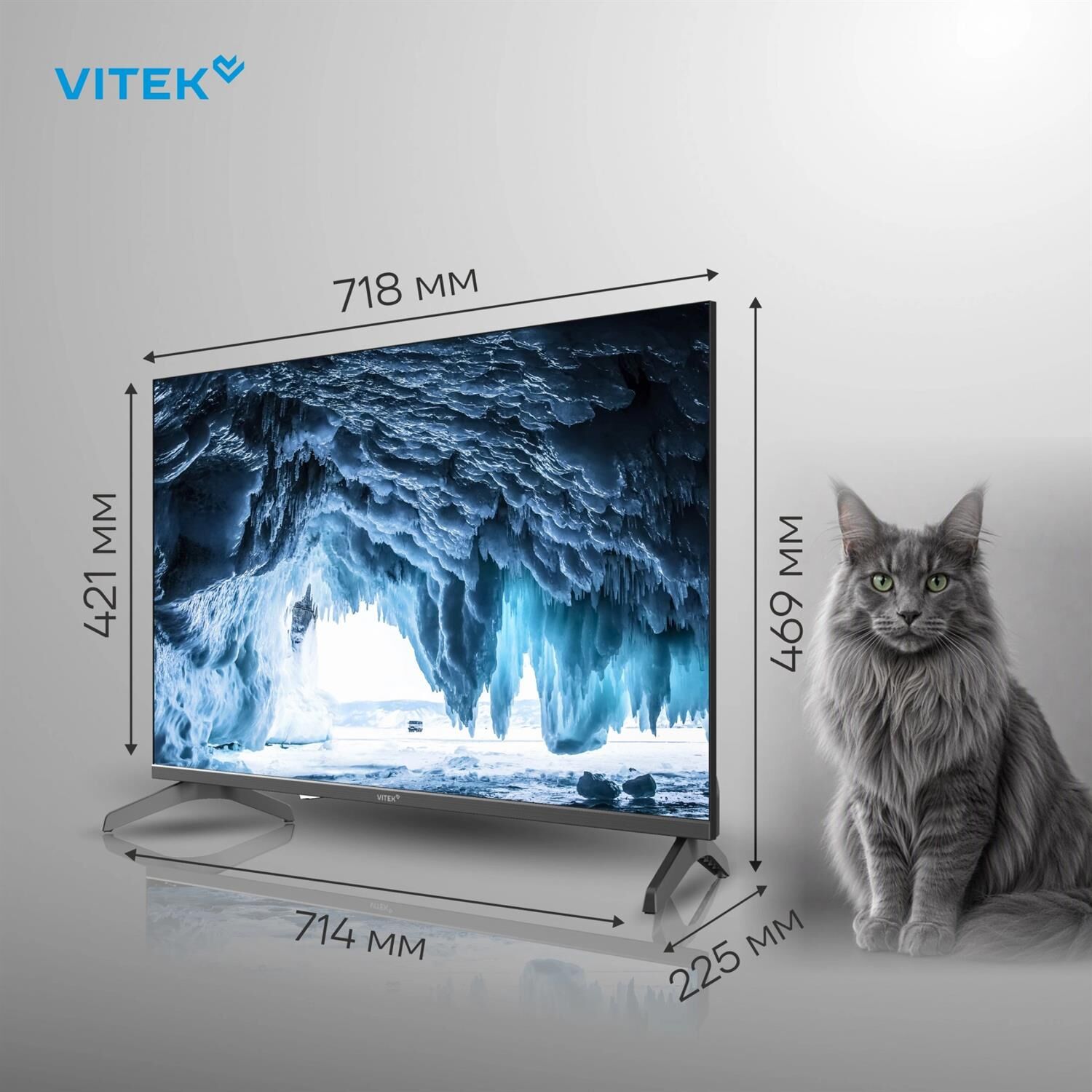 VITEK VT-32HBS310 Smart Google TV Frameless — изображение 2